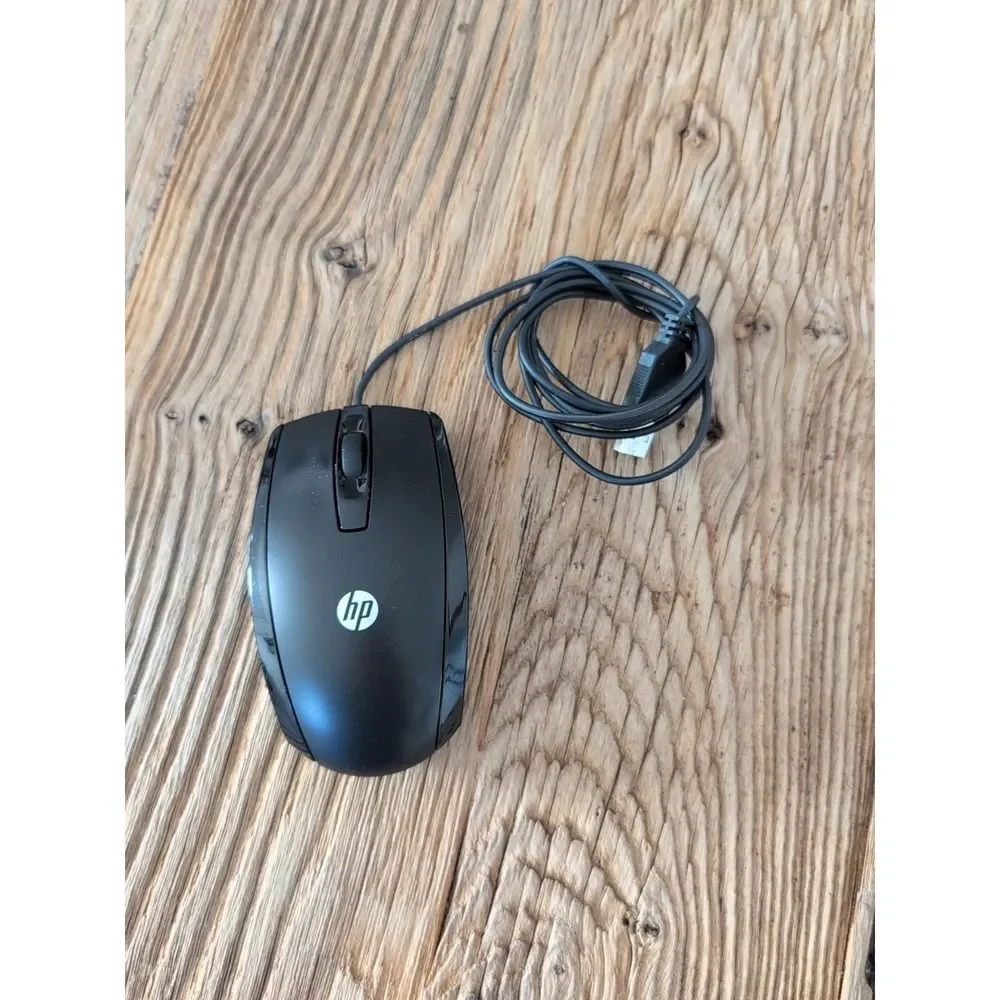 HP MSU0923 Wired Optical USB Mouse Black 505062-001 Portia
